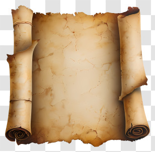 Doodle Style Old Paper - Vintage Old Parchment Scroll Transparent PNG