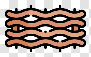 Crown Of Thorns Wavy Pattern Black Background Orange And Brown Color Scheme Sense Of Movement Transparent PNG