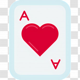 Ace Of Hearts - Ace Of Hearts Playing Card Transparent PNG