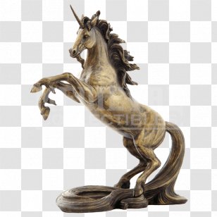 Figurine Bronze Sculpture Classical Statue - Unicorn Transparent PNG