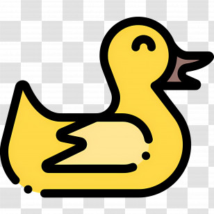 Duck - Yellow Rubber Duck Toy Transparent PNG