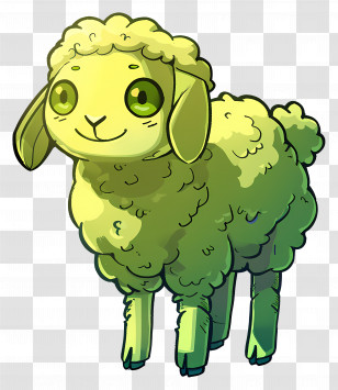Cartoon Sheep - Cute Cartoon Sheep Transparent PNG