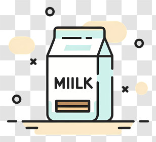 Cartoon - Cartoon Style Milk Carton Illustration Transparent PNG