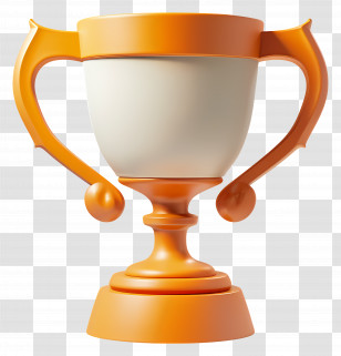 Winner Cup - Golden Trophy For Winning Achievement Celebration Transparent PNG