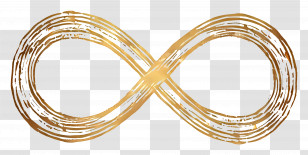 Golden Infinity Symbol - Golden Infinity Symbol Illustration Transparent PNG