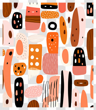 Abstract Backgrounds - Orange And Black Abstract Pattern Transparent PNG