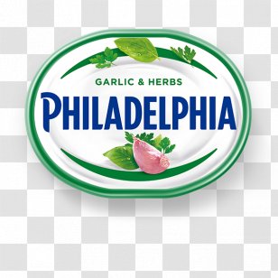 Philadelphia Cream Cheese Fresh - Garlic Chives Transparent PNG