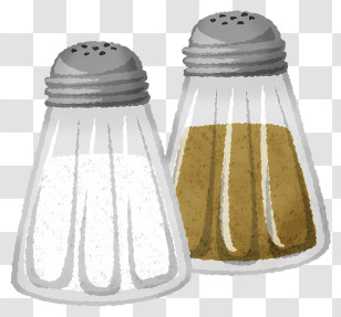 Salt - Salt And Pepper Shakers Illustration Transparent PNG