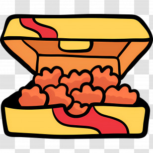 Fried Chicken - Box Of Chicken Nuggets Transparent PNG