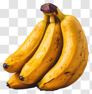 Banana - Bunch Of Ripe Yellow Bananas Transparent PNG