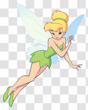 Tinkerbell - Magical Fairy With Wings Transparent PNG