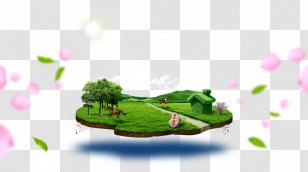 Floating Island - Leaf Transparent PNG