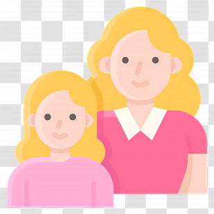 Mother And Daughter - Mother And Daughter Icon Transparent PNG