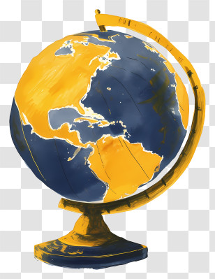 Globe - Illustrated Globe Transparent PNG