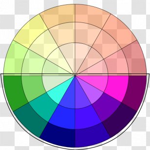 Color Wheel Scheme Theory Azure - Warm Transparent PNG