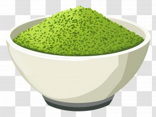 Matcha Powder - Bowl Of Powdered Matcha Transparent PNG