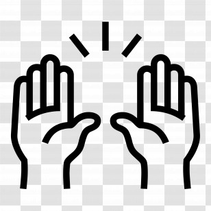 Raising Hands Emoji - Raised Hands Gesture Icon Transparent PNG