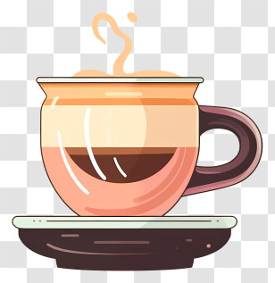 Coffee Cup - Steaming Coffee Cup Illustration Transparent PNG