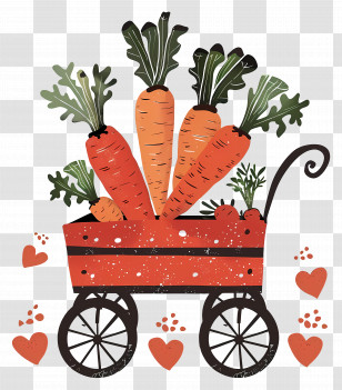 Carrots - Carrots In A Wagon Transparent PNG