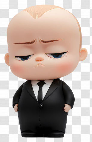 Boss Baby - Cartoon Baby In Suit Transparent PNG