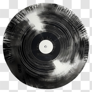Vinyl Record - Black Vinyl Record Transparent PNG