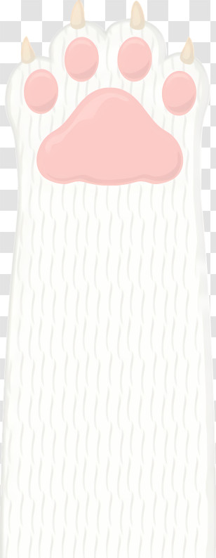 Cat Paw - Pink Cat Paw With Claws Transparent PNG