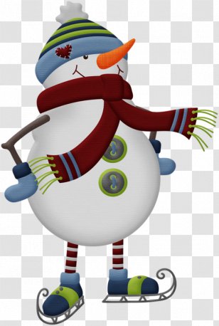 Snowman Christmas Ice Skating Desktop Wallpaper Clip Art - Recreation - Skates Transparent PNG