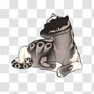 Cat Ball Python Piebald Snake - Gfycat - Animated Transparent PNG