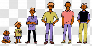 Human Life Cycle - Stages Of Life Illustration Transparent PNG