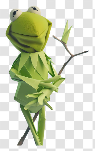 Kermit The Frog - Green Cartoon Frog Transparent PNG