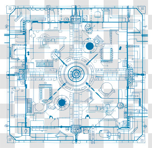 Blueprint - Detailed Architectural Blueprint Transparent PNG