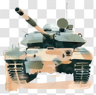 Cartoon Tank - Military Tank In Combat Transparent PNG