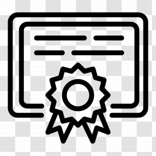 Certificate - Certificate With Ribbon Transparent PNG