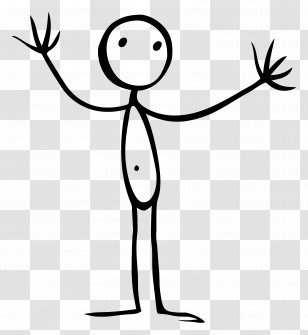 Stick Figure - Stick Figure Standing Illustration Transparent PNG