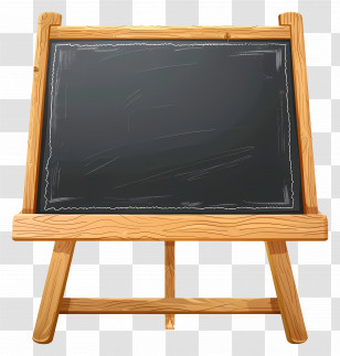 School Chalkboard - Wooden Framed Chalkboard Illustration Transparent PNG