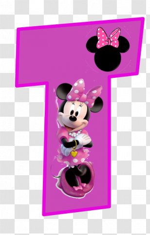 Minnie Mouse Mickey Alphabet Pluto - Red Transparent PNG