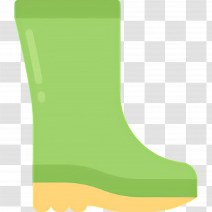 Rain Boot - Green Rain Boot Illustration Transparent PNG