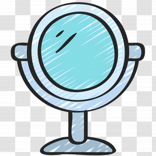 Beauty Mirror - Hand-drawn Mirror Transparent PNG