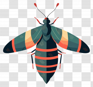 Insect - Colorful Insect Illustration Transparent PNG