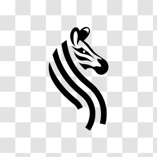 Zebra Logo - Minimalist Zebra Head Logo Design Transparent PNG