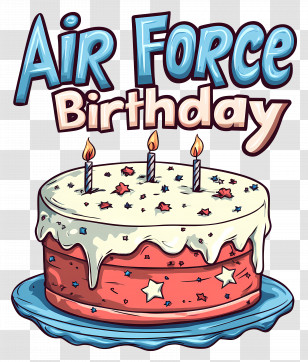 Air Force Birthday - Air Force Birthday Cake Transparent PNG