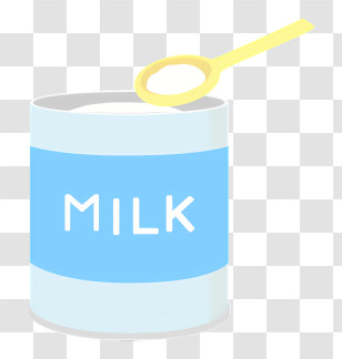 Icon - Milk Powder Can With Spoon Transparent PNG