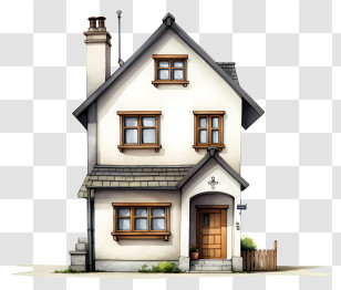 House - Cartoon House With Cozy Design Transparent PNG