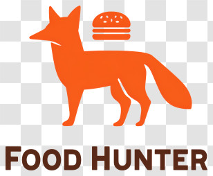 Food Hunter Logo - Food Hunter Fox Logo Transparent PNG