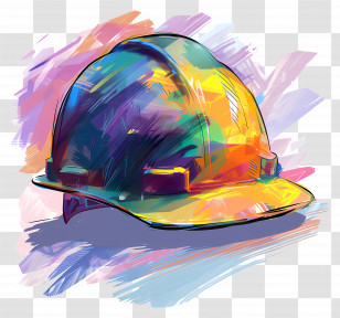 Construction Cap - Colorful Hard Hat For Construction Transparent PNG