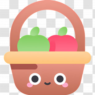 Apple Basket - Basket With Apples Transparent PNG