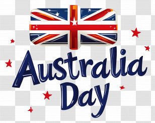 Australia Day - Australia Day Banner With Flag Transparent PNG