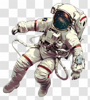 Astronaut - Astronaut Floating In Outer Space Transparent PNG
