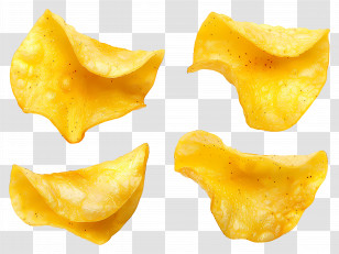 Potato Chip - Crispy Yellow Potato Chips Transparent PNG