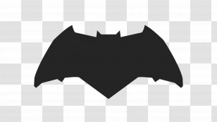 Batman Logo - Black Bat Silhouette Design Transparent PNG